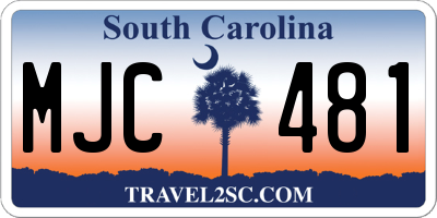 SC license plate MJC481
