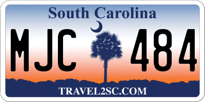 SC license plate MJC484