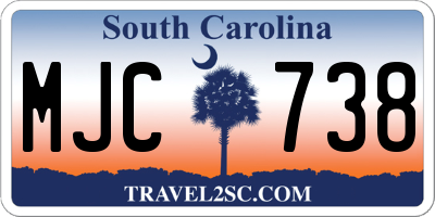 SC license plate MJC738