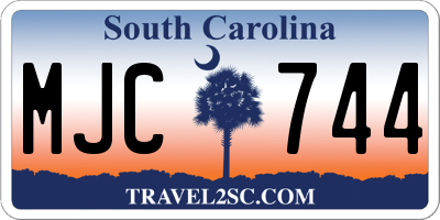 SC license plate MJC744