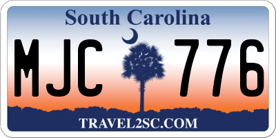 SC license plate MJC776