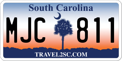 SC license plate MJC811