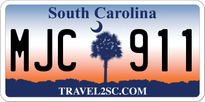 SC license plate MJC911