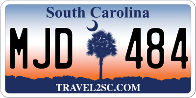 SC license plate MJD484