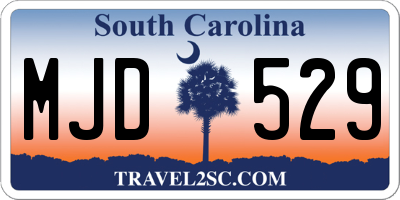 SC license plate MJD529