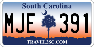 SC license plate MJE391