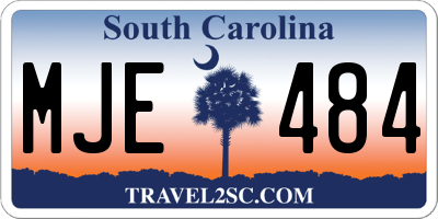 SC license plate MJE484