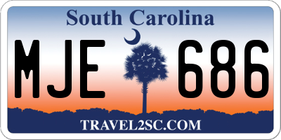 SC license plate MJE686