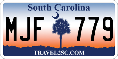 SC license plate MJF779
