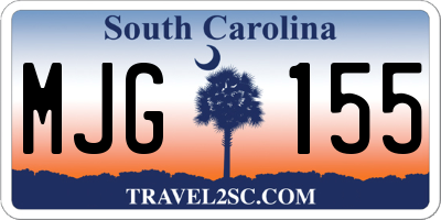 SC license plate MJG155
