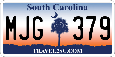 SC license plate MJG379