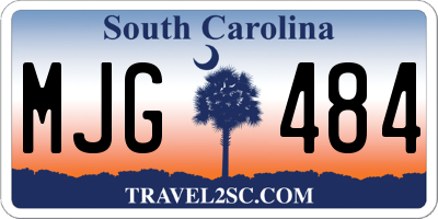 SC license plate MJG484
