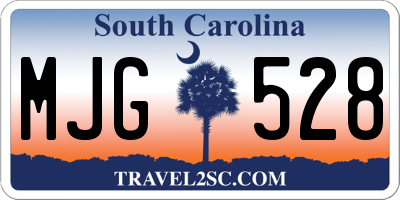 SC license plate MJG528