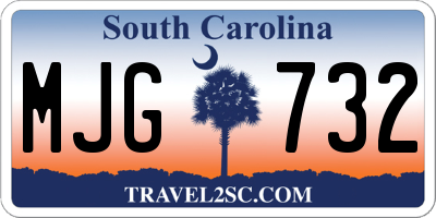 SC license plate MJG732