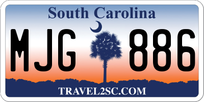 SC license plate MJG886