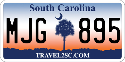 SC license plate MJG895