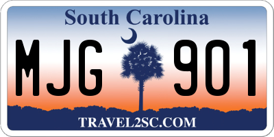SC license plate MJG901