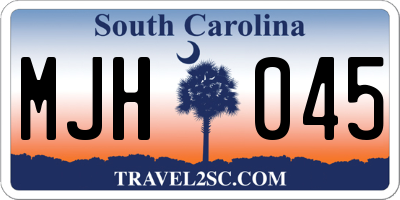 SC license plate MJH045