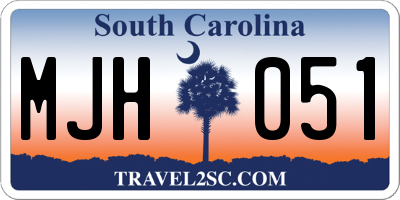 SC license plate MJH051