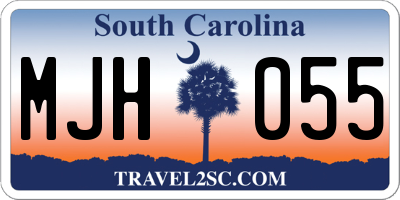 SC license plate MJH055