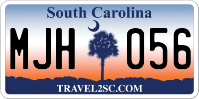 SC license plate MJH056