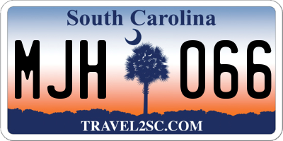 SC license plate MJH066