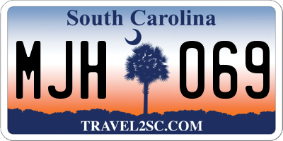 SC license plate MJH069