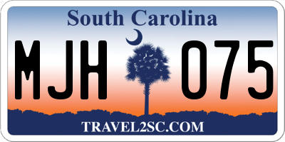 SC license plate MJH075