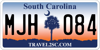 SC license plate MJH084
