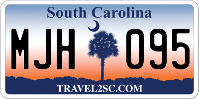 SC license plate MJH095
