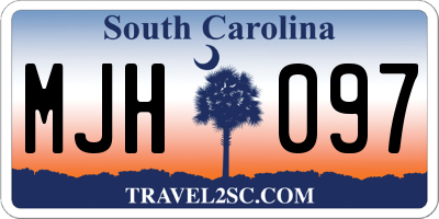 SC license plate MJH097