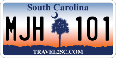 SC license plate MJH101