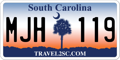 SC license plate MJH119