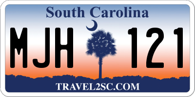 SC license plate MJH121