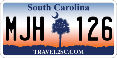 SC license plate MJH126
