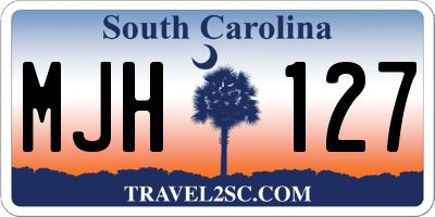 SC license plate MJH127
