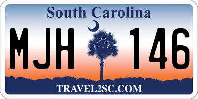 SC license plate MJH146