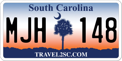 SC license plate MJH148