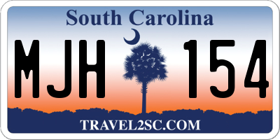 SC license plate MJH154