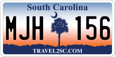 SC license plate MJH156
