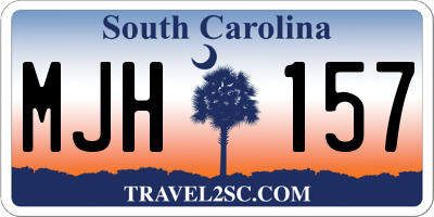 SC license plate MJH157
