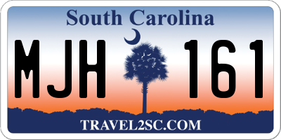 SC license plate MJH161
