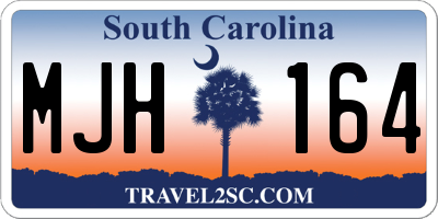 SC license plate MJH164