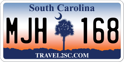 SC license plate MJH168