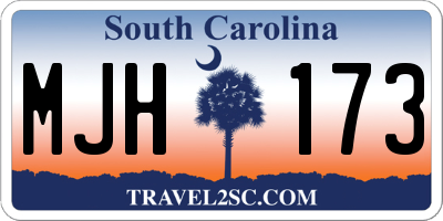 SC license plate MJH173