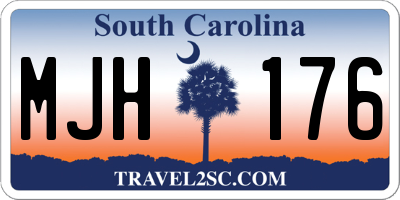 SC license plate MJH176