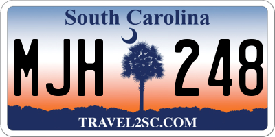 SC license plate MJH248