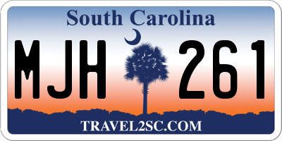 SC license plate MJH261