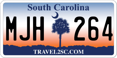 SC license plate MJH264