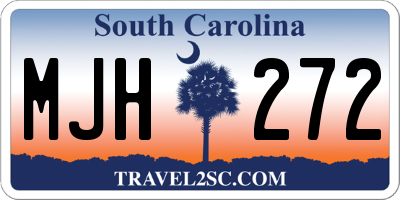 SC license plate MJH272